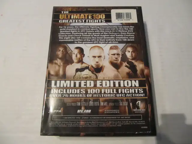 The Ultimate 100 Greatest Fights DVD DV95108 Box Set Circa 2009 - Photo 3