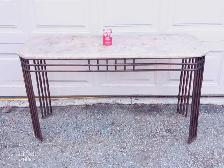 Tall Marble Top Entryway Table