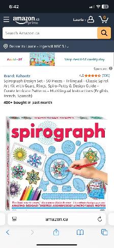 NEW. Spirograph set.
