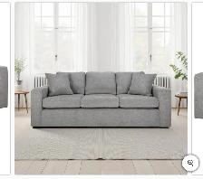 Grey fabric sofa - Photo 3