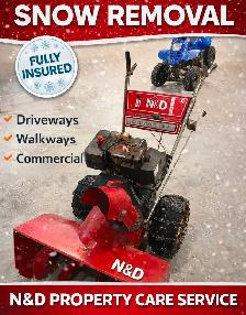 N&D property care service snow removal for next season