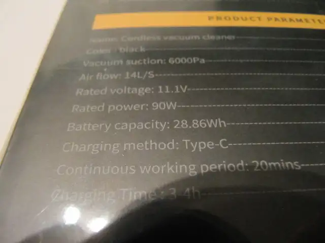 Krown Model 1650 6000pa Super Suction Cordless Vacuum CleanerNIB - Photo 10