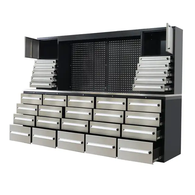 10FT 30D-2 Workbench Cabinet Durable Storage Solution