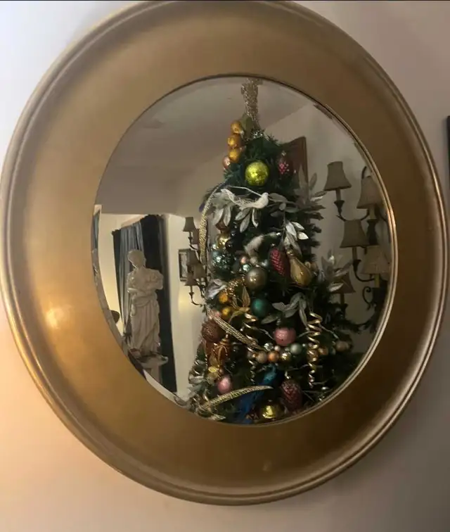 Large Gold Gilded Mirror