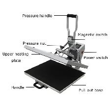 110V 15in Drawer Design Semi-Auto Heat Press Machine Flat 110233 - Photo 9