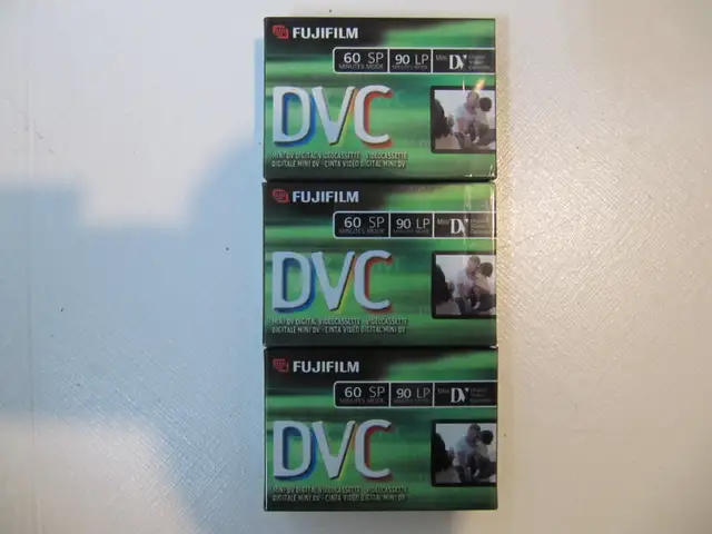 Fuji Film Mini DV Digital Video Cassette Three Piece Lot Sealed