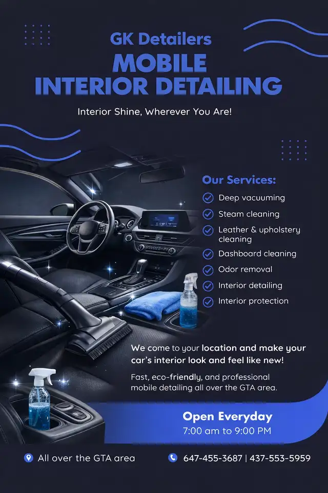 Mobile Car & Truck Interior Cleaning | GTA | Starting $80 - Photo 7