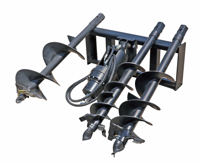 Heavy Duty Skid Steer Auger 3 Bit Set 9", 12", 18"