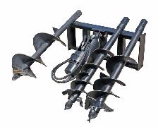 Heavy Duty Skid Steer Auger 3 Bit Set 9", 12", 18"