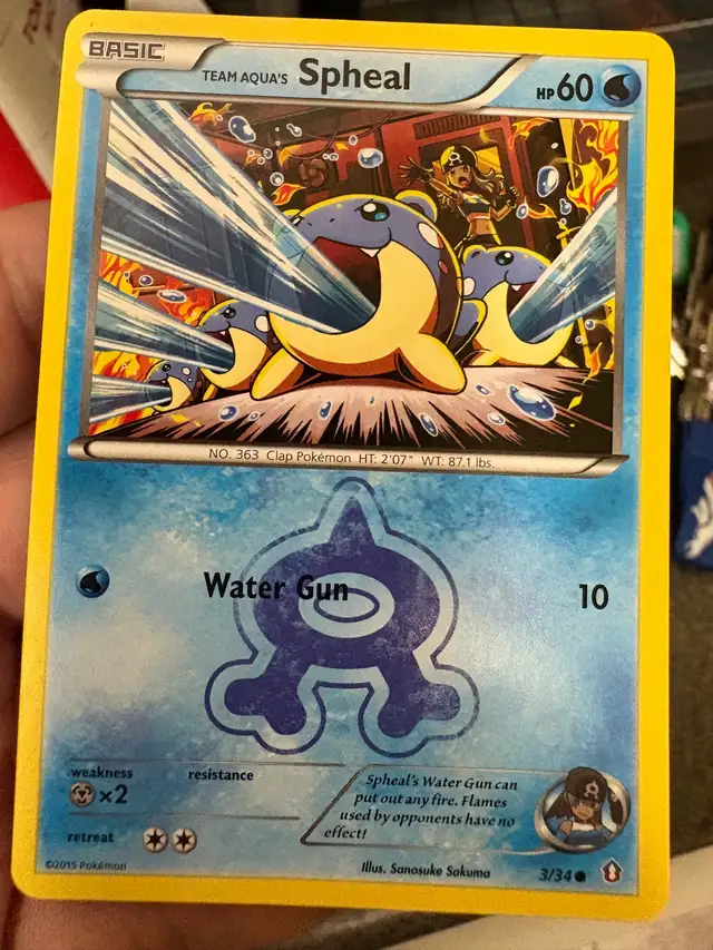 Team Aqua’s Spheal Pokemon Card