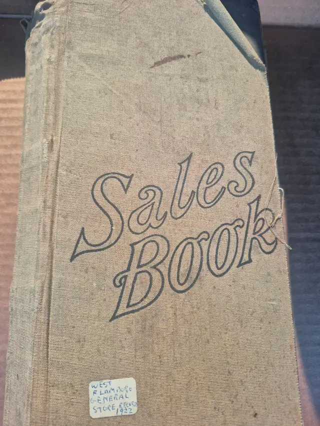 West Flamborough General Store 1922 Sales Book