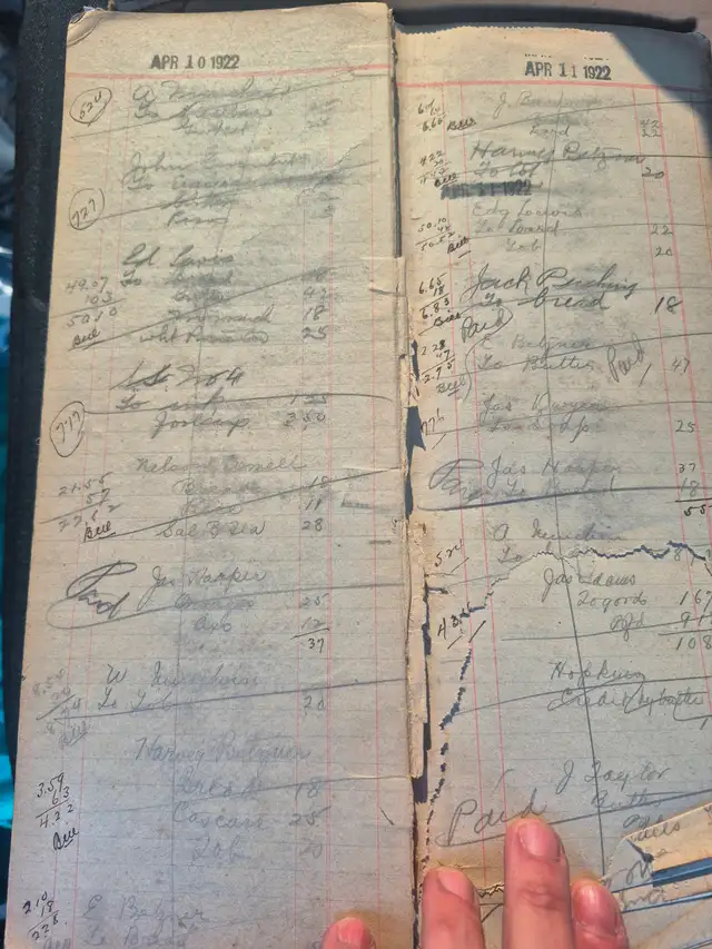 West Flamborough General Store 1922 Sales Book - Photo 2