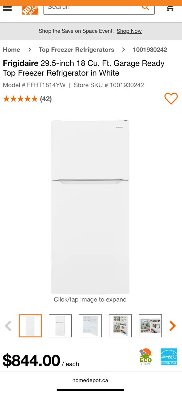 NEW 30" Frigidaire Top Freezer Fridge (18 Cu.Ft) - Photo 9