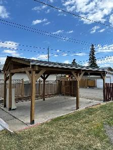 Carport, Car canopy, Concrete pad