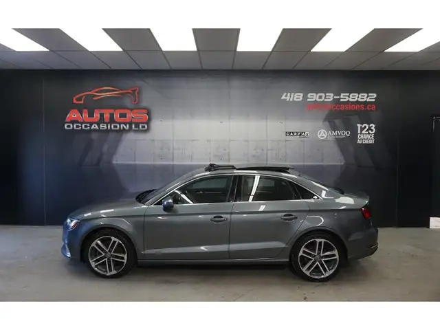 2018 Audi A3 TECHNIK 2.0 TFSI QUATTRO CUIR TOIT PANO GPS BANG &