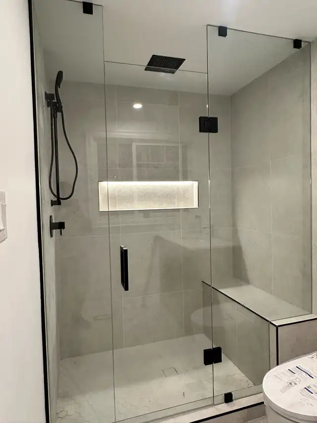 CUSTOM SHOWER GLASS ENCLOSURES SHOWER DOORS BATHTUB GLASS SLIDER