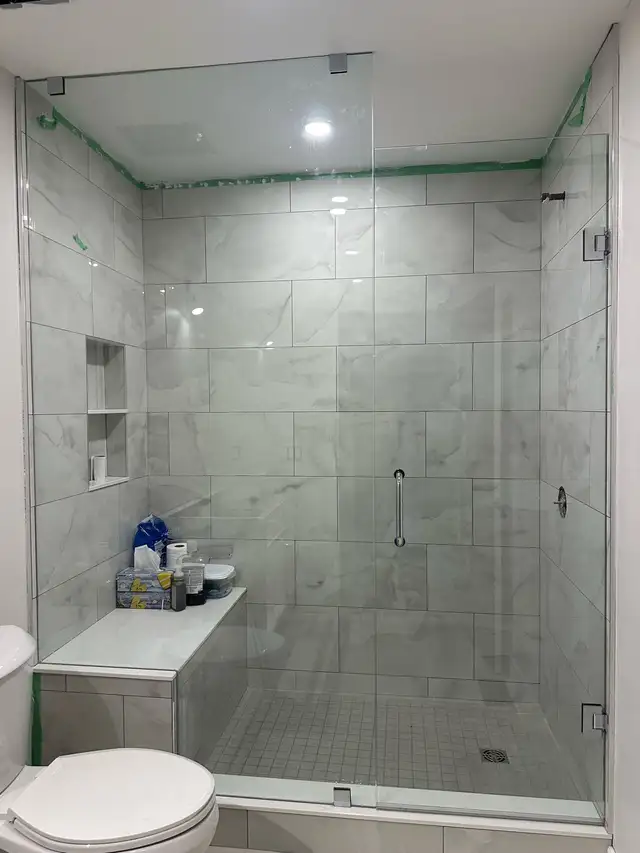 CUSTOM SHOWER GLASS ENCLOSURES SHOWER DOORS BATHTUB GLASS SLIDER - Photo 8