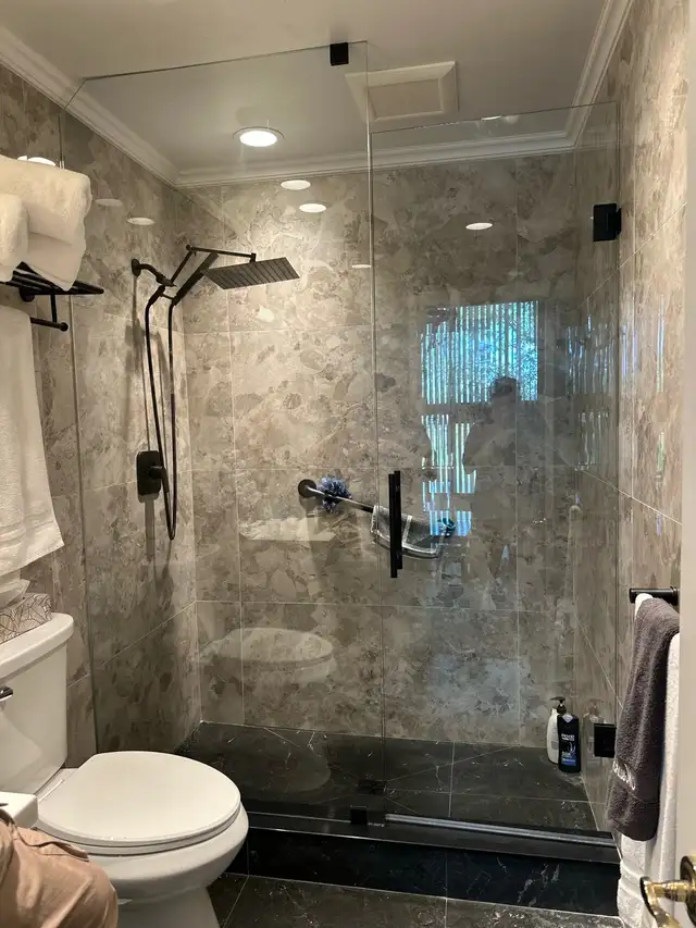 CUSTOM SHOWER GLASS ENCLOSURES SHOWER DOORS BATHTUB GLASS SLIDER - Photo 9