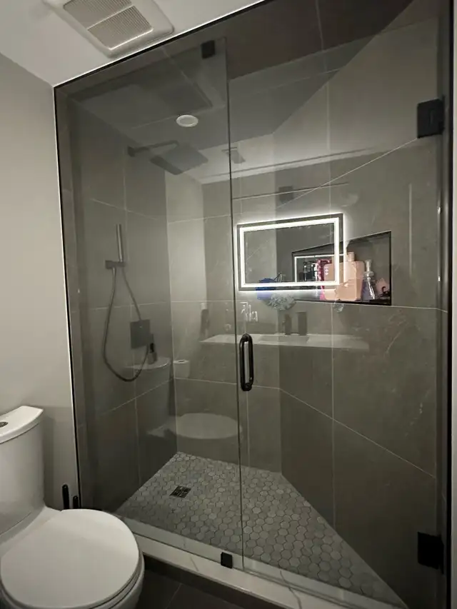 CUSTOM SHOWER GLASS ENCLOSURES SHOWER DOORS BATHTUB GLASS SLIDER - Photo 10