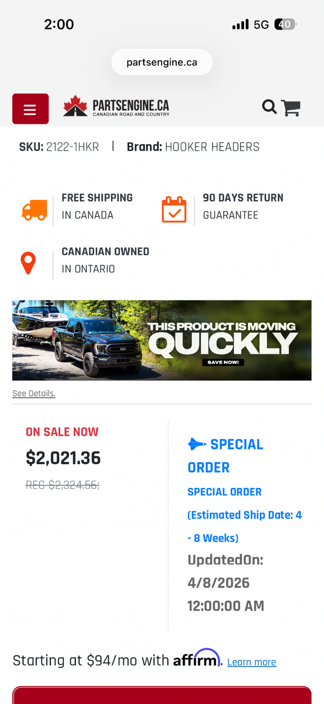 hooker super comp sbc headers - Photo 6