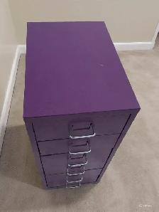 Purple Filing Cabinet- lots of filing cabinets here