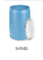 Plastic Drum with Lid - 55 Gallon, Open Top (New)