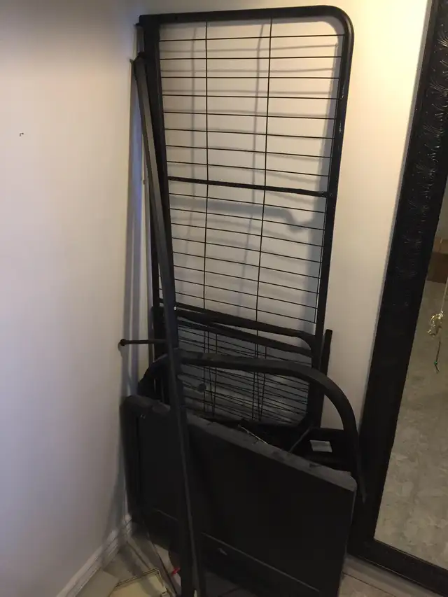 Futon frame and clean mattress- I have lots of mattresses here