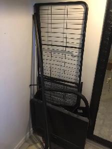 Futon frame and clean mattress- I have lots of mattresses here