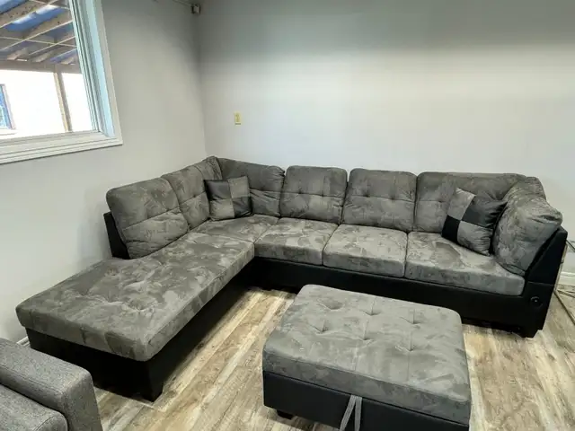 Sale on New Sofa Sectional Set with Left Storage Chaise Comfort - Photo 2