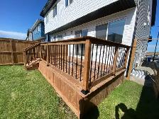 sod fence deck rocks junk removal landscaping - Photo 7