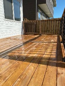 sod fence deck rocks junk removal landscaping - Photo 8