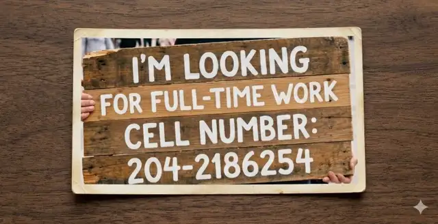 I'M LOOKING FOR FULLTIME WORK