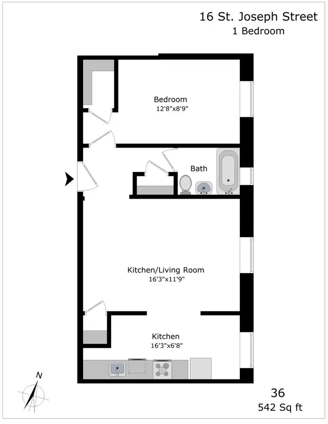 renovated one bedroom, Yonge and Wellesley - ID 1991 - Photo 14