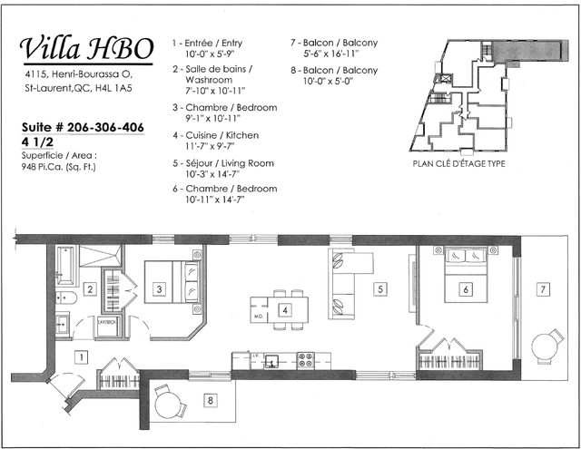 Magnifique 4 ½ disponible en août, près du REM – 1 950 $ Apartme - Photo 5