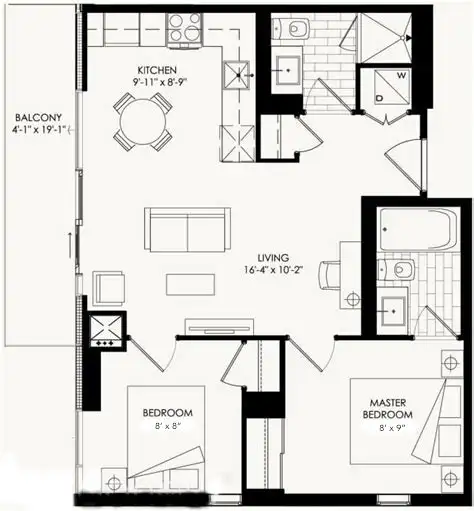 NORTH YORK: Modern 2 Bedroom/2Bath Condo For Rent w/PRKG - Photo 13