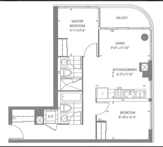 VAUGHAN: Bright 2 Bedroom/2 Bath Corner Condo For Rent Toronto - Photo 2