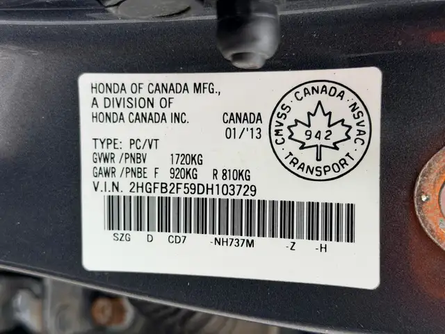 2013 Honda Civic LX w/Sunroof 192KM CERTIFIED-WARRANTY - Photo 29