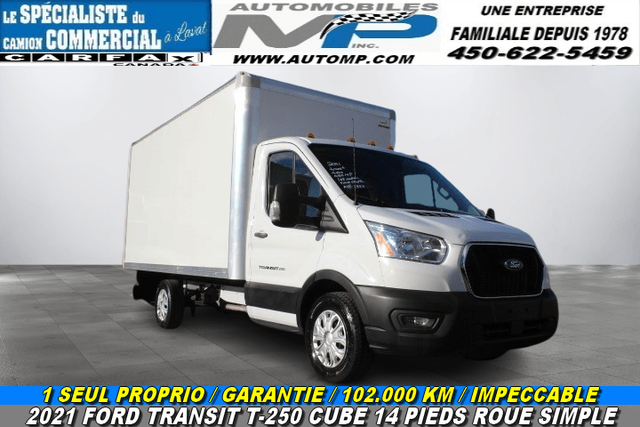 Ford Transit Cargo Van TRANSIT T-250 CUBE 14 PIEDS ROUE SIMPLE /