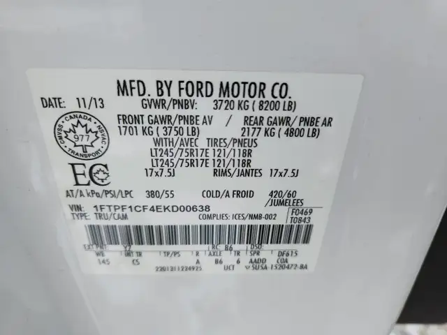 2014 Ford F-150 w/Heavy Duty Payload Package - Photo 6