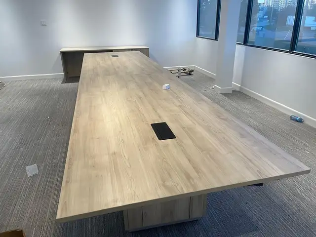 Brand New Boardroom Table with Double Base Cube & 2 Power Module - Photo 2