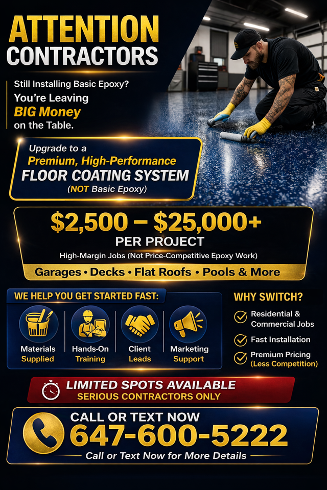 ATTENTION FLOOR COATING CONTRACTORS!
