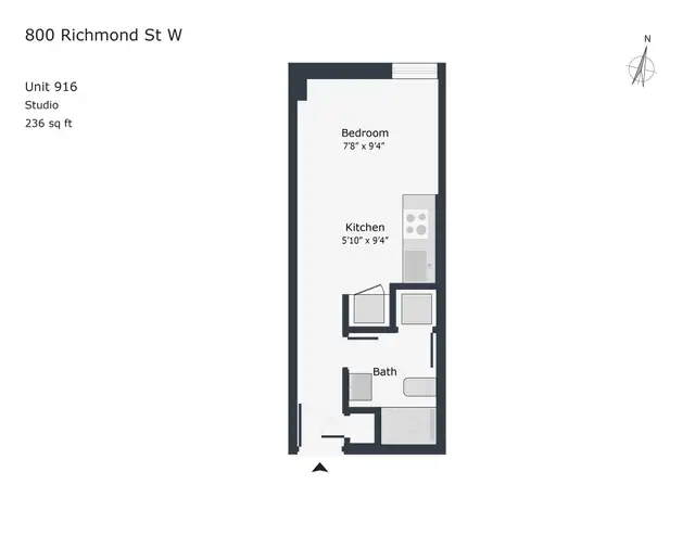 Renovated studio, Queen and Bathurst - ID 283 - Photo 8