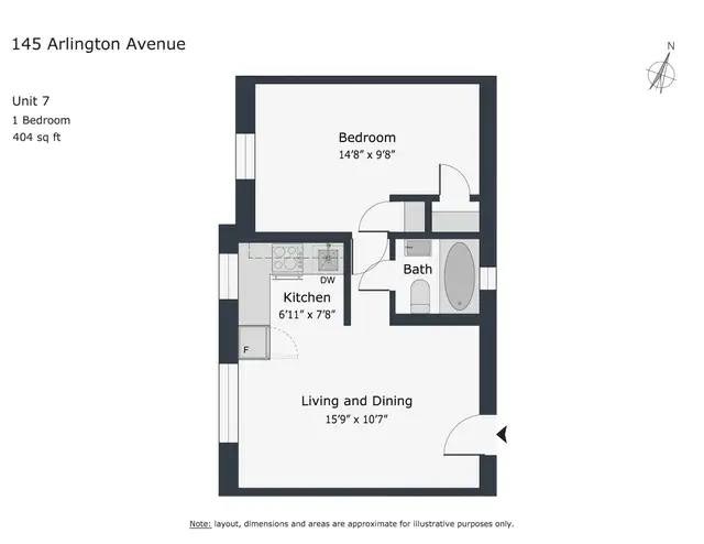 Renovated one bedroom, St Clair and Arlington - ID 4365 - Photo 9