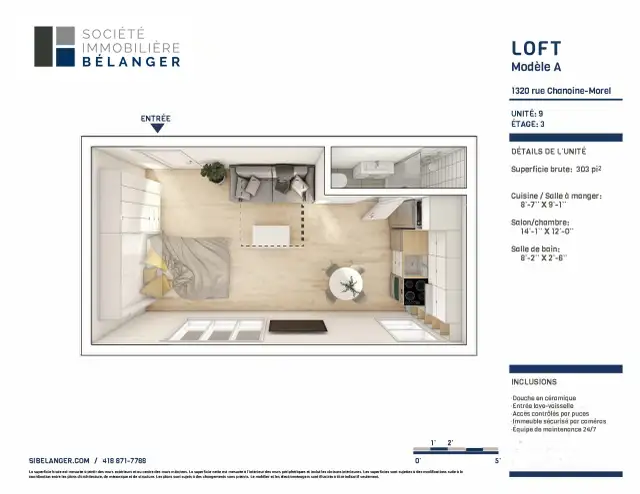 Loft entièrement meublé à louer Sainte-Foy / Sillery septembre 2 - Photo 7