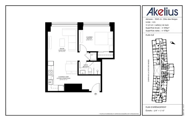 newly renovated one bedroom apartment near Concordia - ID 3300 - Photo 7