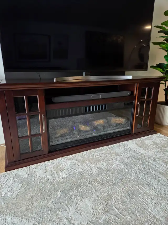 TV Stand with Fireplace