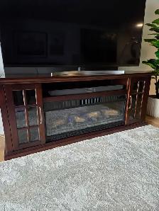 TV Stand with Fireplace