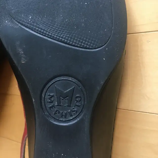 Sandale cuir rouge, MEPHISTO, grandeur 39, - Photo 5