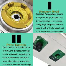 12.2' Furnace Head Diameter High Fire Stove with Baffle 053116 - Photo 7