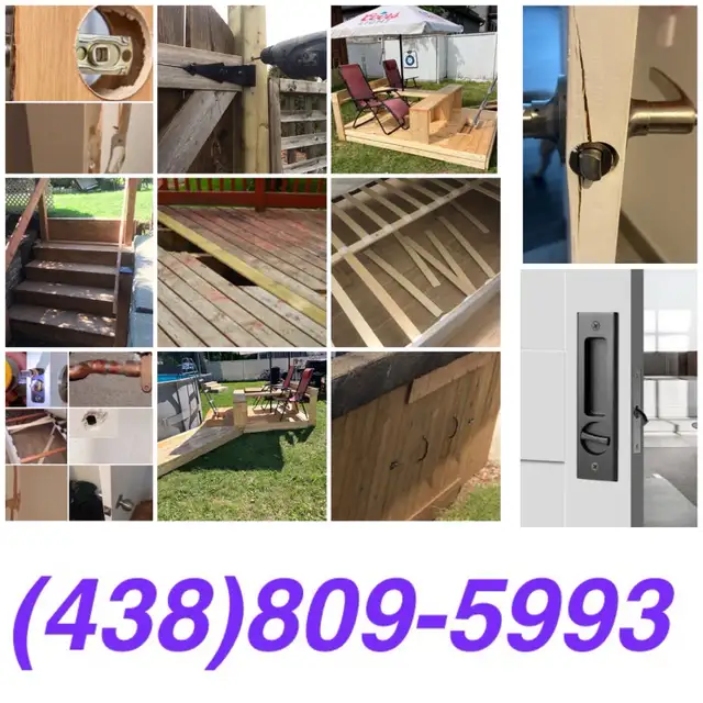 ✔️fabrication et réparation de clôture de bois!